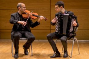 Accordionist Inigo Mikeleiz-Berrade at the Wigmore Hall with Diphonon Duo - Tuesday 12th February 2019
