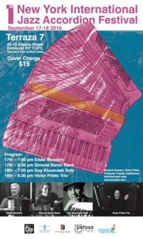 New York International Jazz Accordion Festival - September 17th-18th 2016