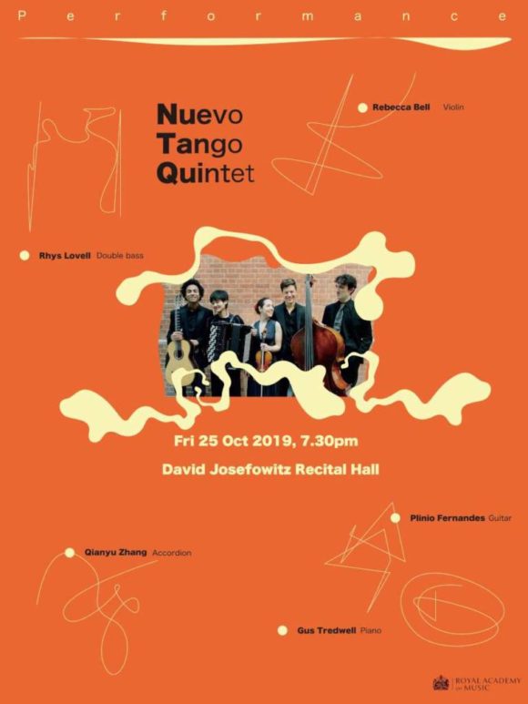 Qianyu Zhang on accordion with the Nuevo Tango Quintet - 25th October 2019