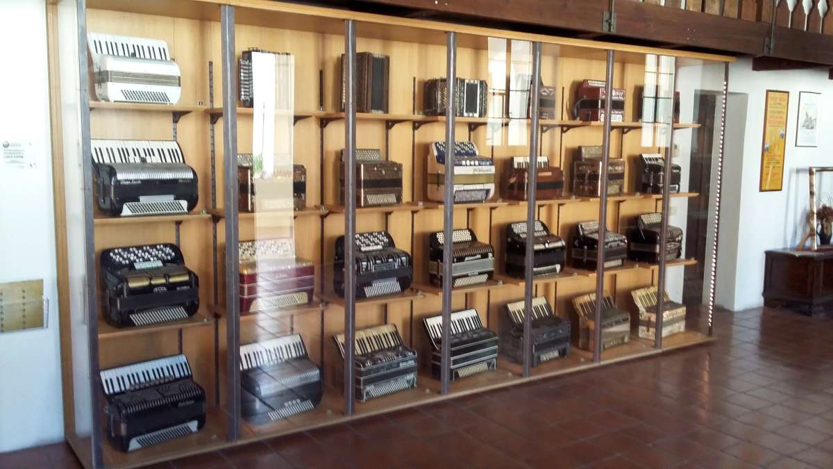 The main showcase which houses Stok's accordion