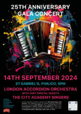LAO - London Accordion Orchestra celebrate 25 years with gala concert - 14th September 2024