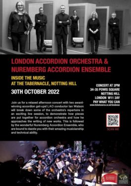 London Accordion Orchestra and Nuremburg Accordion Ensemble - Notting Hill, London 30th October 2022
