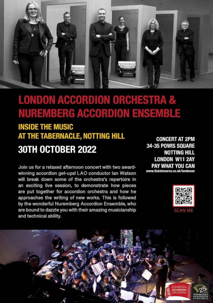 LAO and Nuremburg Accordion Ensemble concert flier
