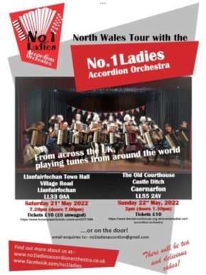 No.1 Ladies Accordion Orchestra May 2022 Tour in North Wales