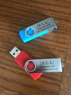 Oh la la! Ensemble New Album of French Chansons and Standards - Volumes 1 & 2 ON USB KEY -  with Fifi La Mer SPECIAL PACKAGE