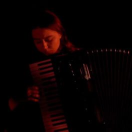 RAM accordion student Alise Siliņa - psychedelic performance - 5th October 2023 - London