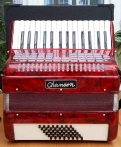 Chanson 30/48 accordion Red