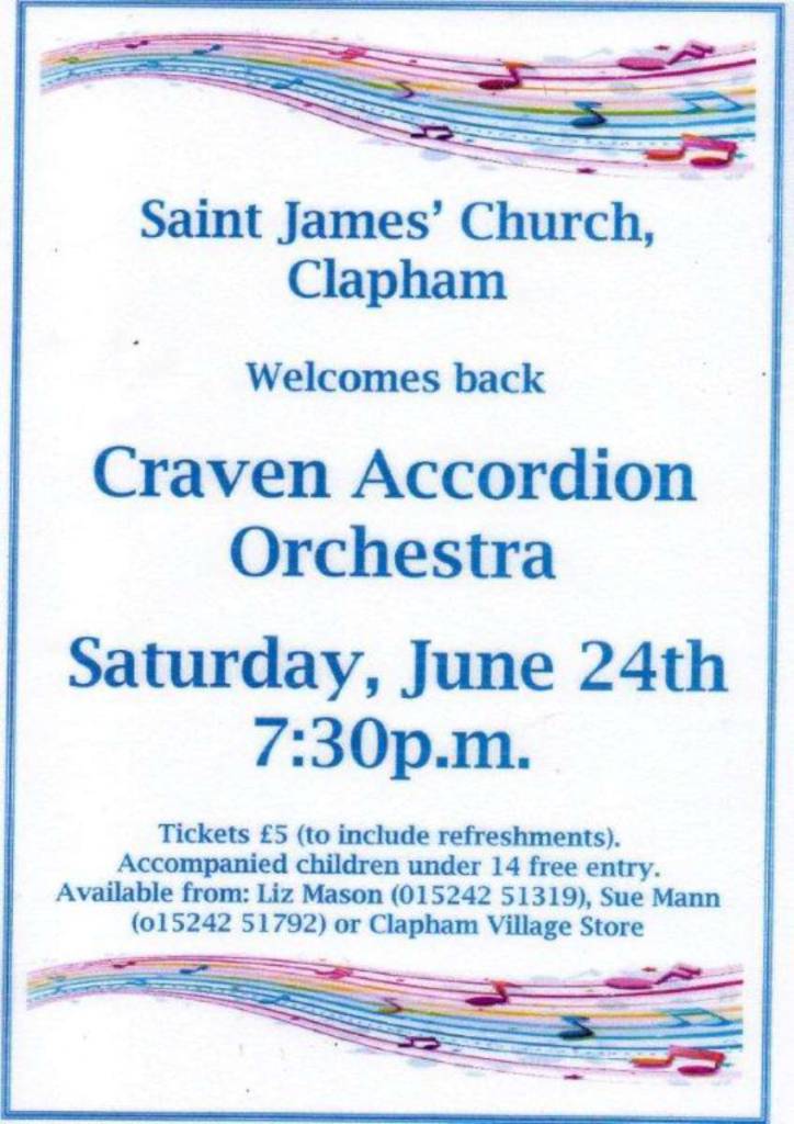 Craven Accordion Orchestra Flier